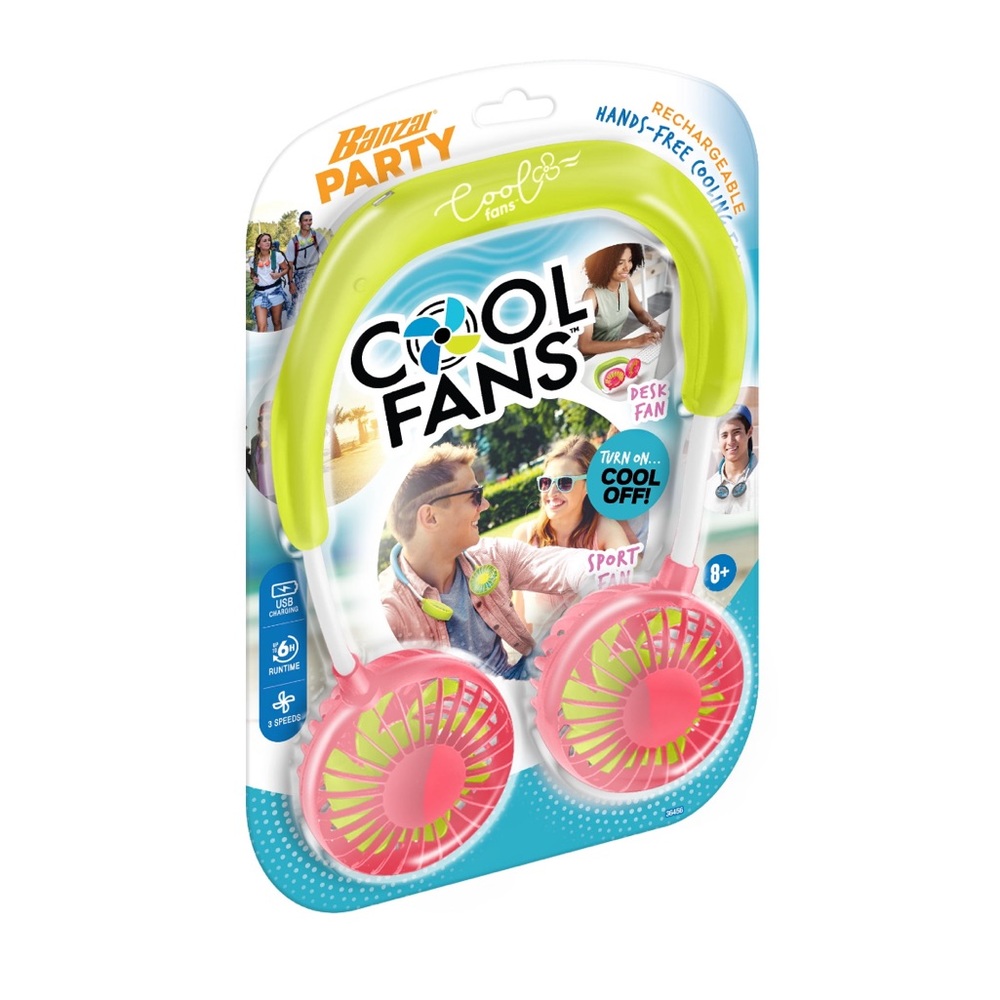 Banzai Cool Fans Rechargeable NEW